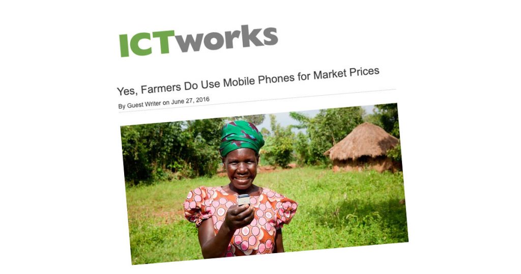 Yes, Farmers Do Use Mobile Phones for Market Prices