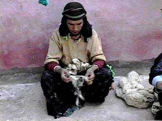 Opening the wool